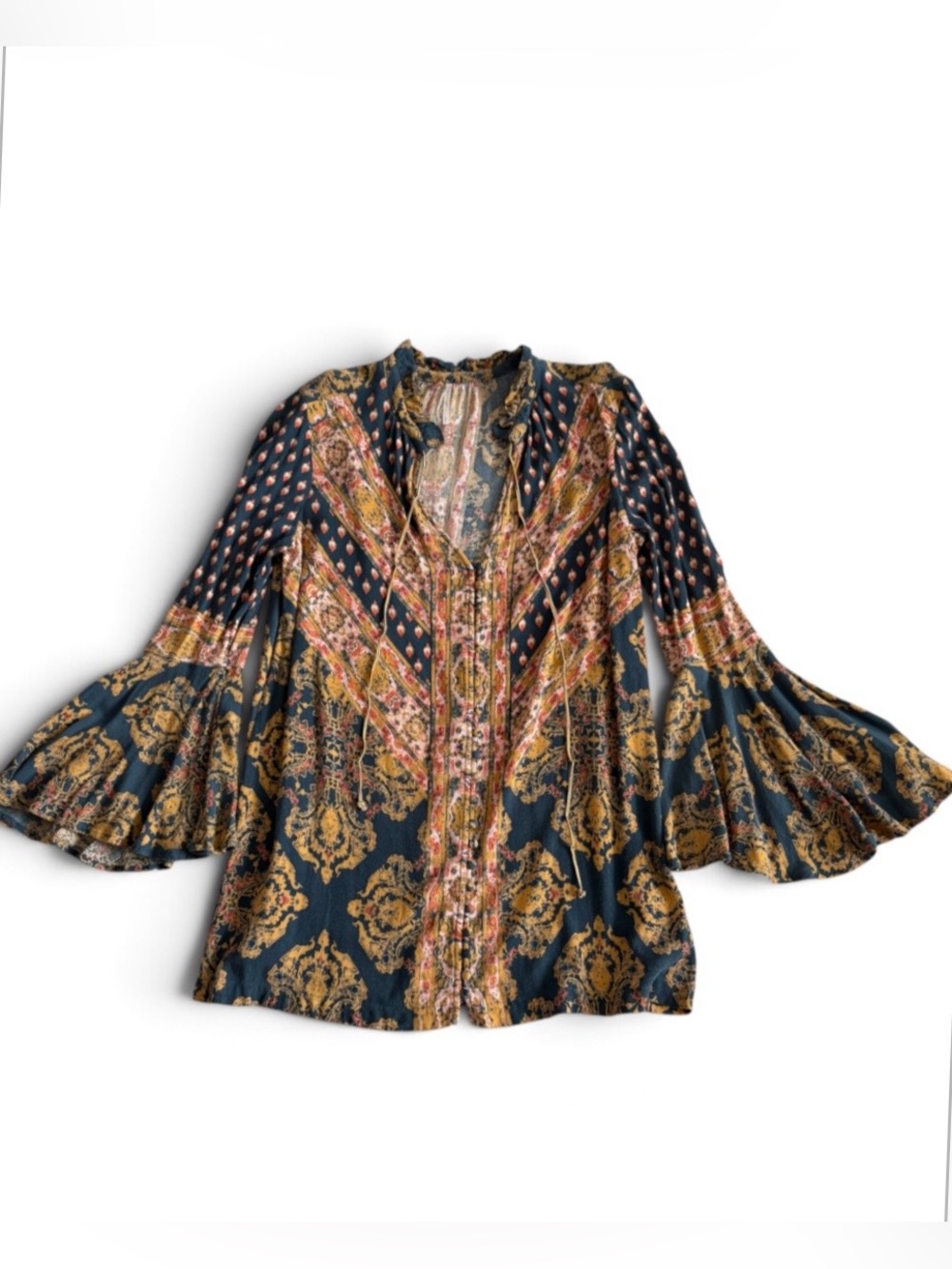 Free People Magic Mystery Tunic Size Small Boho Festival Paisley
